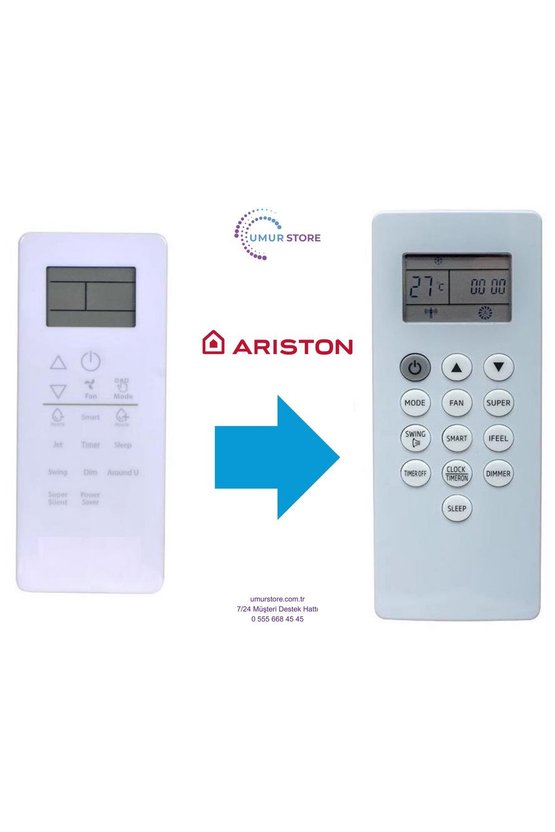 Ariston Hotpoint DG11P1-04 Uyumlu Klima Kumandası