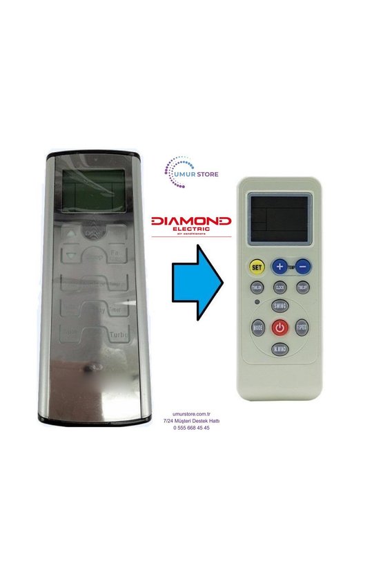Diamond Electric Klima Kumandası-Eşdeğer