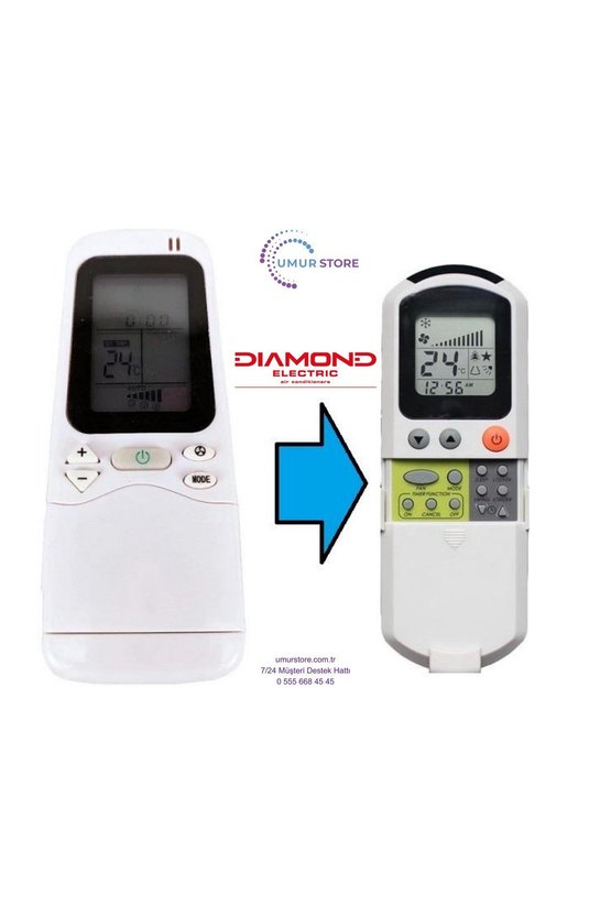 Diamond Electric Klima Kumandası-Eşdeğer