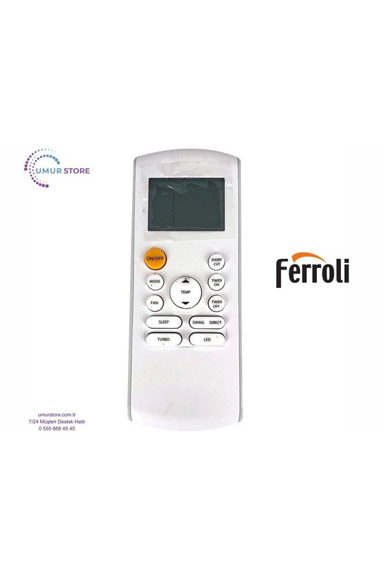 Ferroli rg57a1 b bgef Uyumlu Klima Kumandası