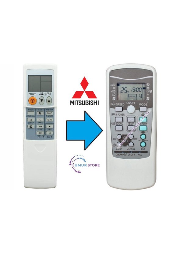 Mitsubishi RKX502A001C Uyumlu Klima Kumandası