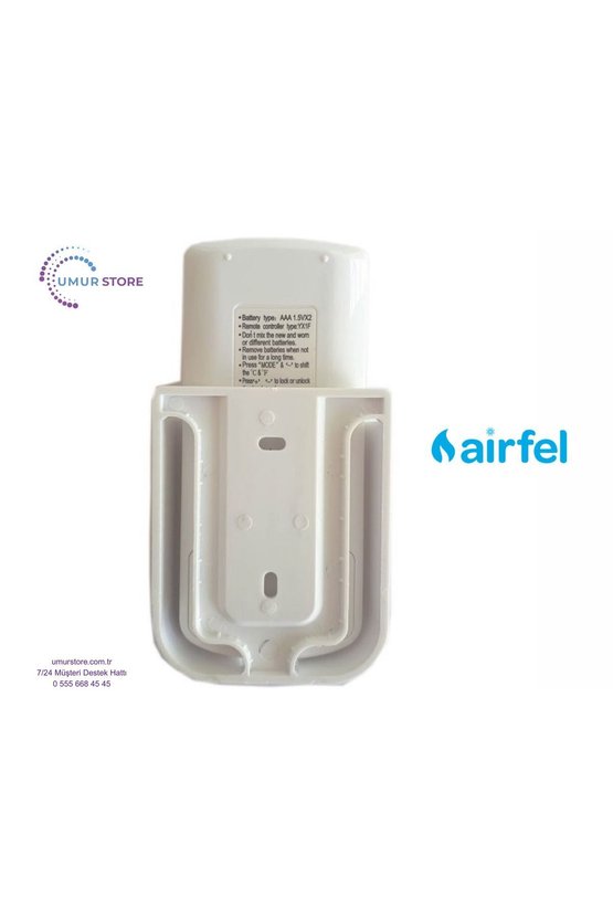Airfel Klima Kumandası – Duvar Askı Aparatı Hediyeli