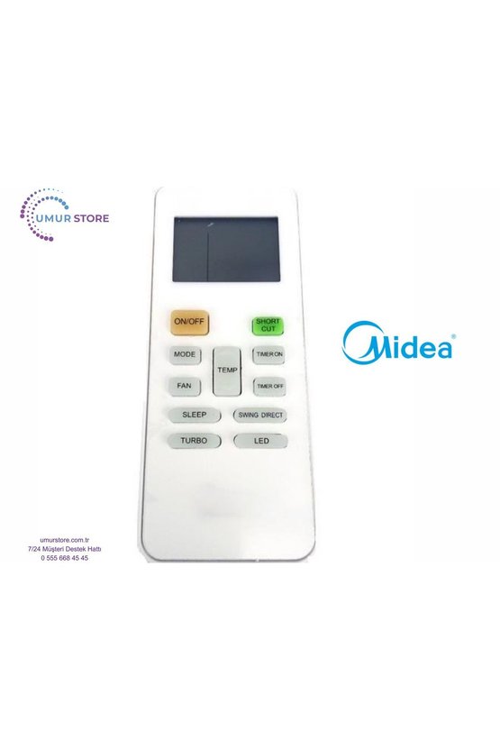 Midea RM12F Uyumlu Vrf Kablosuz Klima Kumandası
