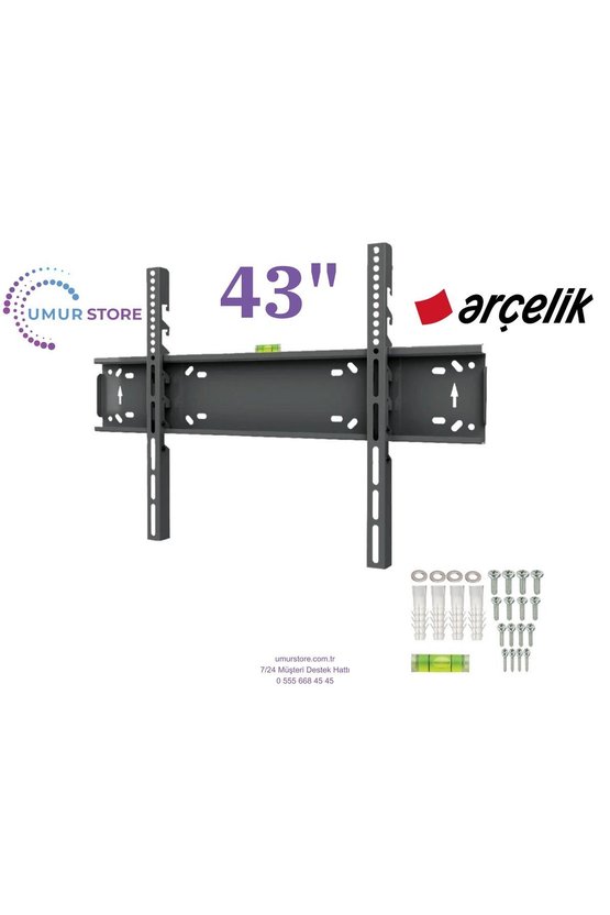 55 A55 E 795 B 4K Ultra HD 43- 65 inç Lcd Led Televizyon Sabit Duvar Askı Aparatı