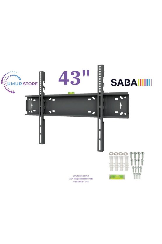 43 SB43F251  43- 65 inç Lcd Led Televizyon Sabit Duvar Askı Aparatı