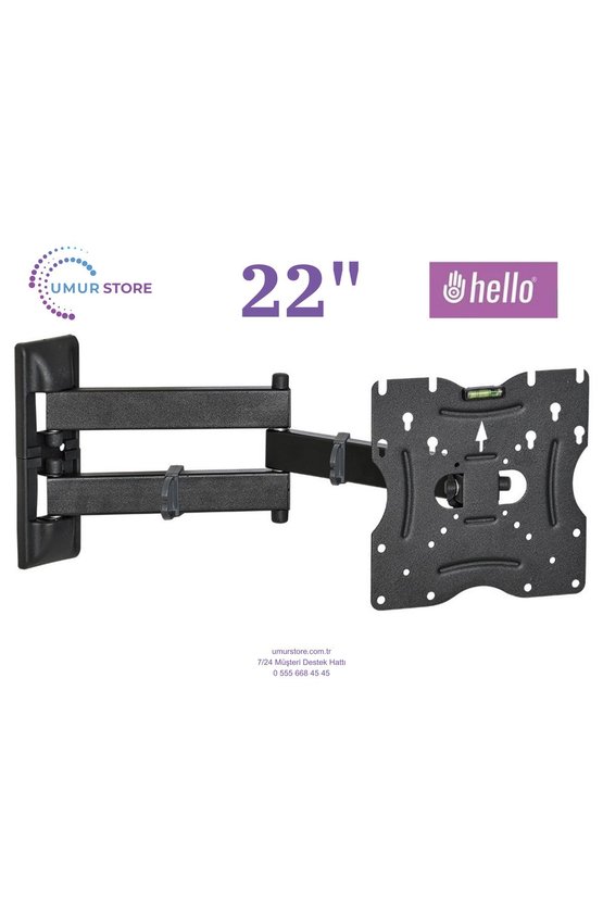Hl-2200  22- 49 inç Lcd Led Televizyon Monitör Hareketli Duvar Askı Aparatı