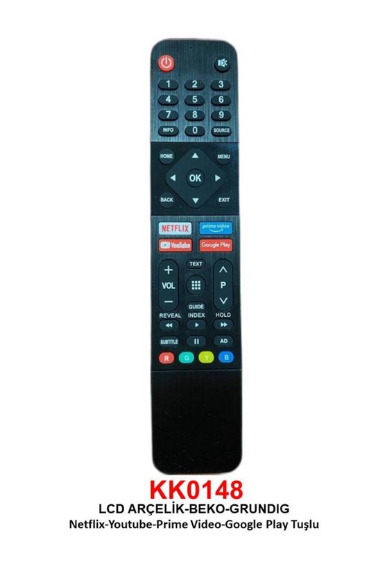LCD NETFLIX PRIME TUBE - SİYAH KUMANDA