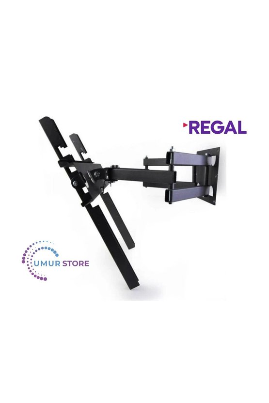 Regal 50R754UA9 50 4K Android Uyumlu Lcd Led TV Çift Kollu Hareketli Duvar Askı Aparatı