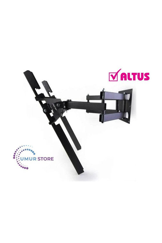 Altus Al40 Fhd 6023 102 Ekran Uyumlu Lcd Led TV Çift Kollu Hareketli Duvar Askı Aparatı
