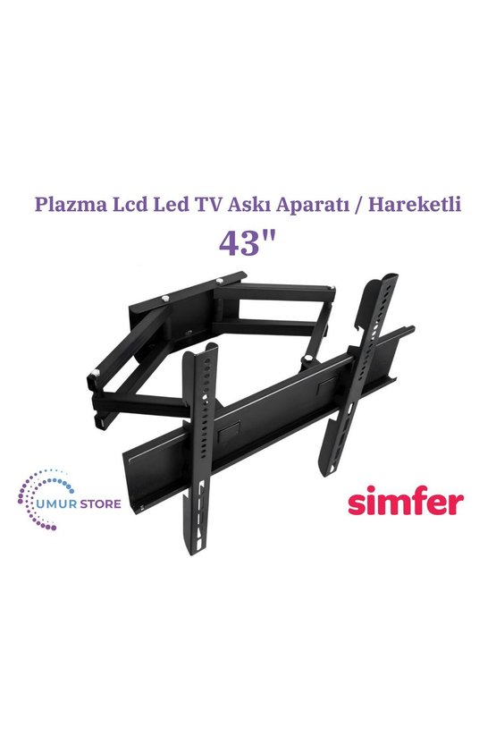 Simfer 43SFSV4N 43 VIDAA Smart 108109 Ekran Lcd Led TV Hareketli Duvar Askı Aparatı
