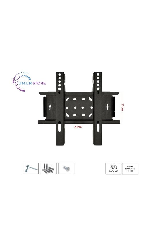 Rose 19 49 Ekran 12V Full HD Karavan Tekne Yat 19- 27 inç Lcd Led TV Sabit Askı Aparatı
