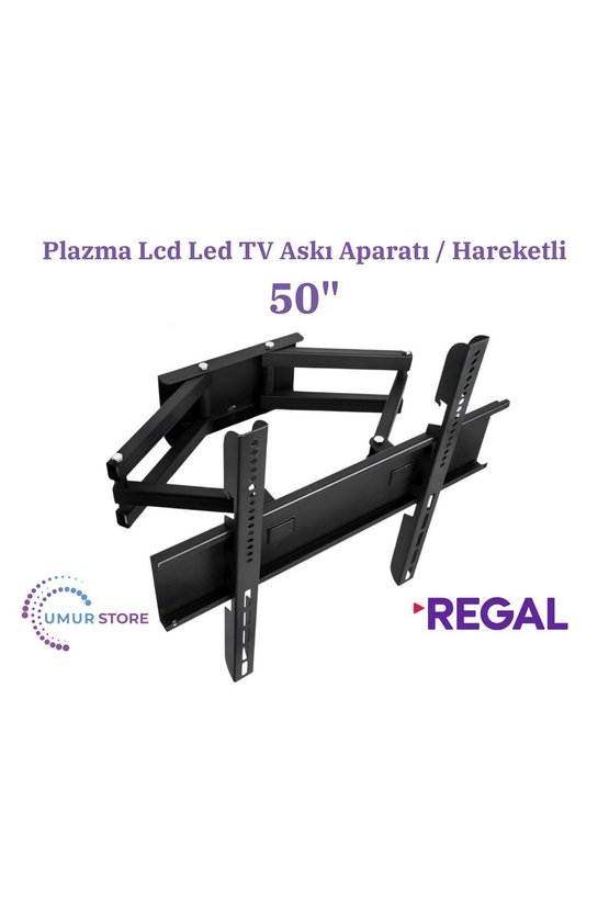 Regal 50R754UA9 50 4K Android Ultra HD Smart 126127 Ekran Lcd Led TV Hareketli Duvar Askı Aparatı