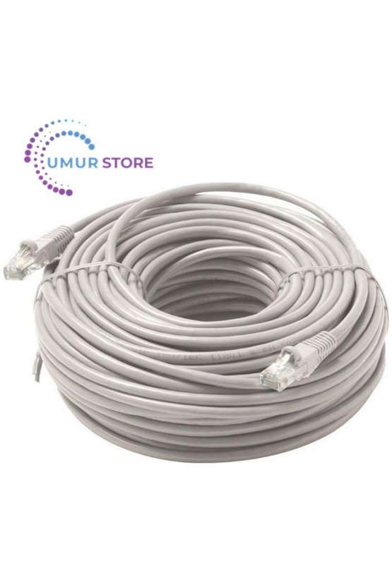 20MT 20 Metre +Tv Plus Fiber Adsl Modem Bilgisayar Arası Ethernet Internet Kablosu Ağ Network Cat5
