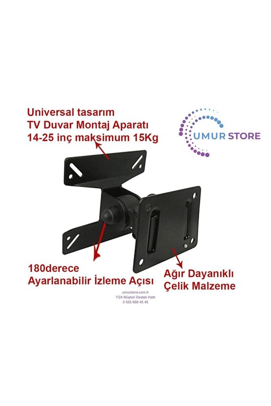 24h8540 24 inc Hd Ready Tv Hareketli Televizyon Duvar Askı Aparatı