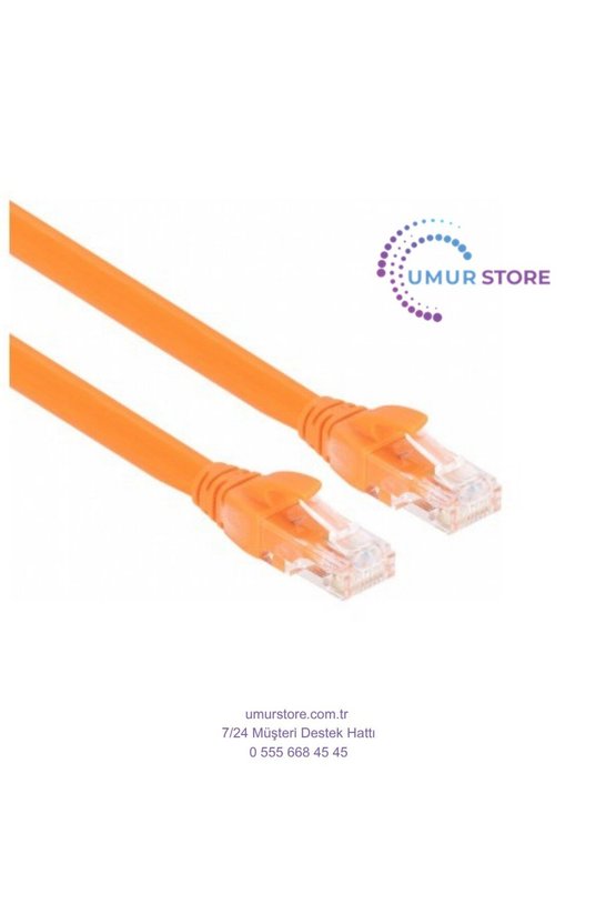 Cat6 Patch 30CM Kablo (Turuncu)
