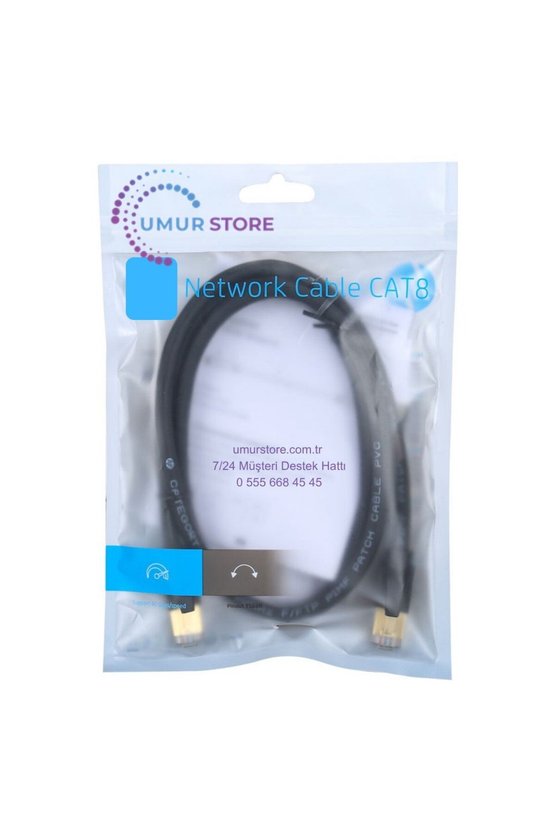 Dhc-Cat8 Fftp 40GBPS RJ45 Network Kablosu