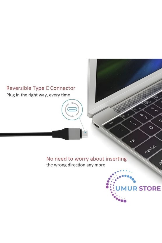 Type-C HDMI USB 3.1 Uyumlu Adaptör Kablosu Hdtv 30Hz 4K Usb-C Kablo Pc Için Monitör