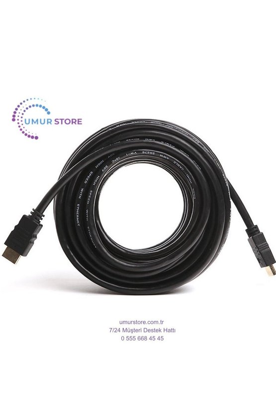 15 Metre 1.3 HDMI Kablo - 4K 30Hz,10Gbps, Dolby, Altın Uçlu,Ağ Desteği (DK-HD-CV13L1500)