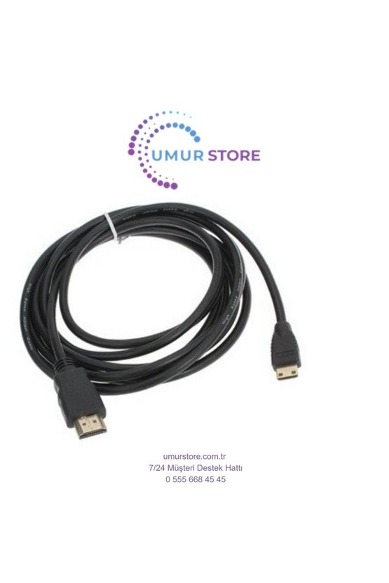 3 Metre Mini HDMI Kablo Mini HDMI Mini HDMI 3 Metre Mini HDMI Kablo
