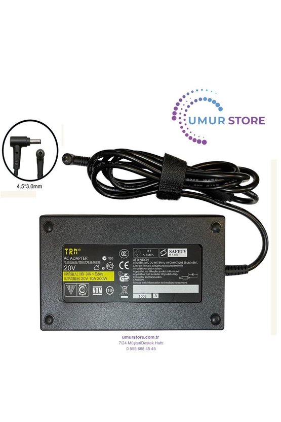 Msi Sword 17 HX B14VFKG-052XTR Adaptörü