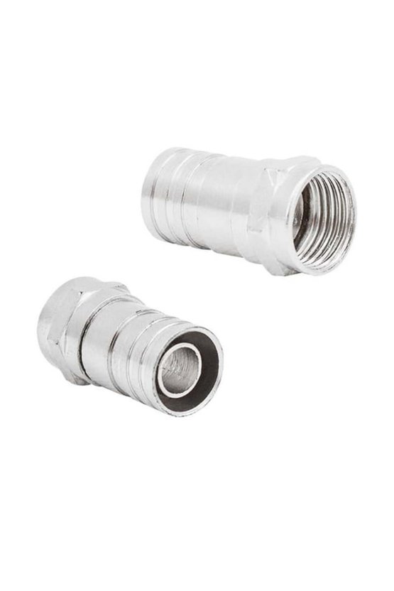 F Konnektör Sıkmalı RG6 Kısa Tip