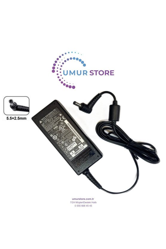 Msi ADP-65GD D 5.5mm 2.5mm Notebook Adaptörü