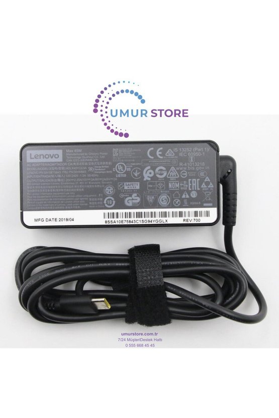 Lenovo ADLX45YCC3A Type c Notebook Adaptörü