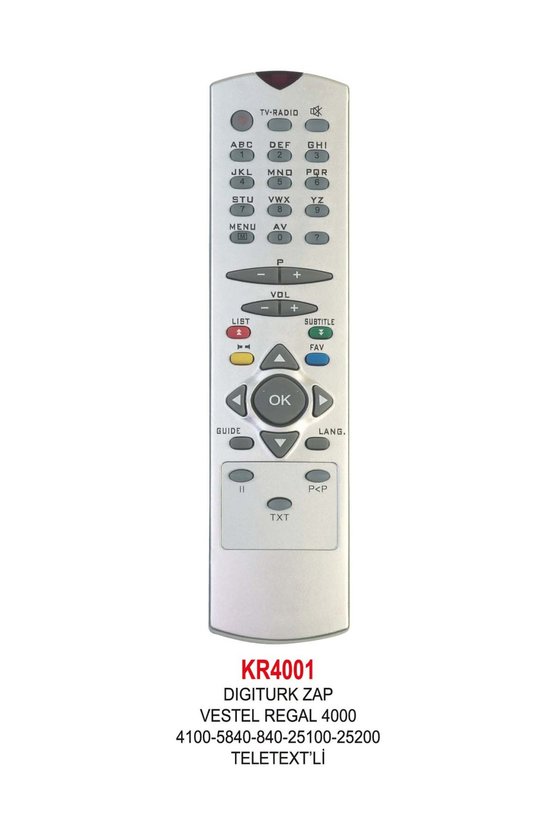 ZAP TELETEXT’Lİ UYDU KUMANDA