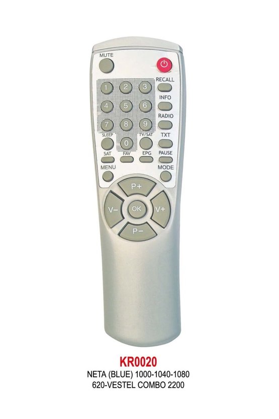 (BLUE) 1000-1040-1080-620-VESTEL COMBO 2200 UYDU KUMANDA