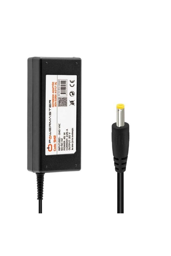 20 Volt - 2.5 Amper - 45 Watt 4.0*1.7 Mm Uçlu Adaptör