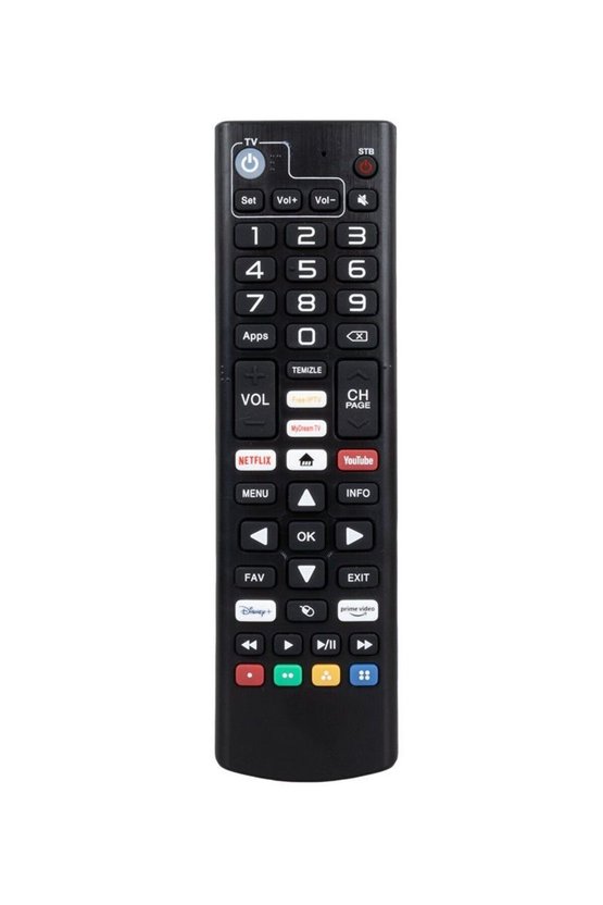i1 Androidbox Kumanda Netflix-Youtube-Prime Video Tuşlu