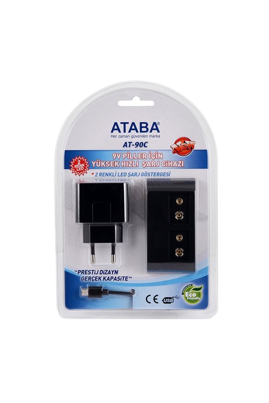 AT 90 C 9 V PİL ŞARJ CİHAZI