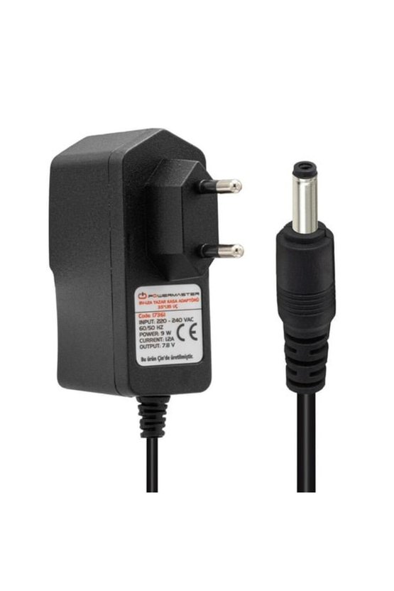 Powermaster Ey-12w-8p 7.8 Volt - 1.2 Amper 3.5*1.35 Uçlu Plastik Kasa Adaptör