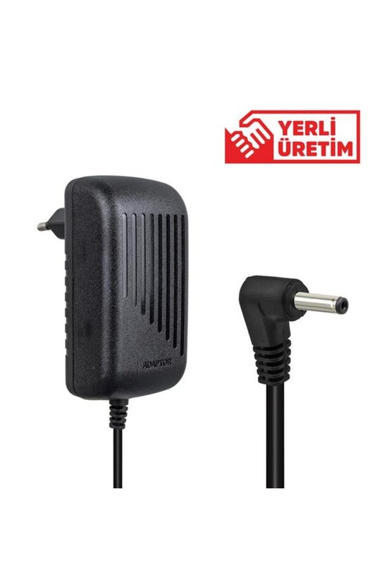 12 VOLT - 3 AMPER 3.5*1.35 UÇLU VERA YAZAR KASA POS YERLİ ÜRETİM PRİZ TİPİ PLASTİK KASA ADAPTÖ