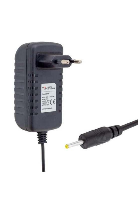 5 Volt - 3 Amper 2.5*0.7 Mm Uçlu Plastik Kasa Priz Tipi Adaptör