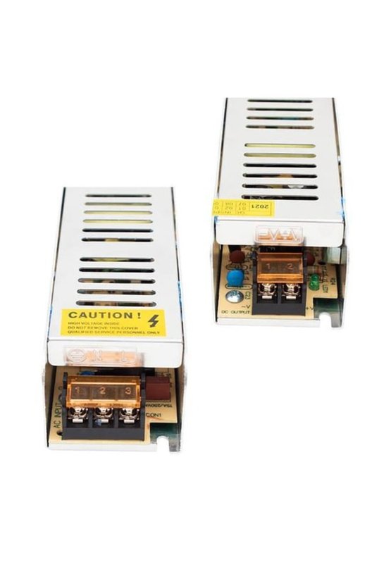 12 Volt - 10 Amper - 120 Watt Slim Metal Kasa Adaptör (187*46*37)