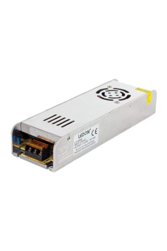 12 Volt 40 Amper 480 Watt Metal Kasa Adaptör