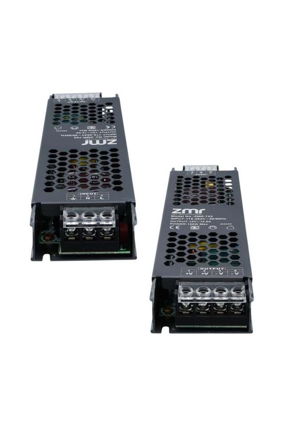 ZMR ZMR-703B.00 12 Volt 12.5 Amper 150 Watt Slim Metal Kasa Adaptör