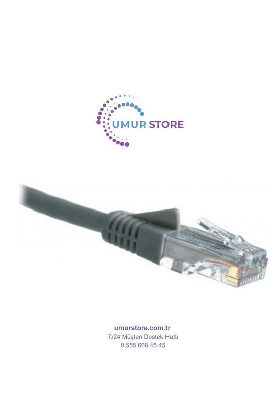 Cat6 Utp (1 Metre) Lsoh Gri 4X2X24 Patch Kablo