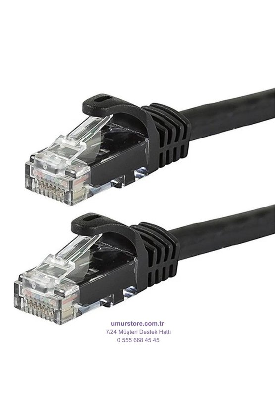 15M (50FT) Cat6 Lan Patch Ethernet Kablo 24AWG 550 Mhz Örgülü
