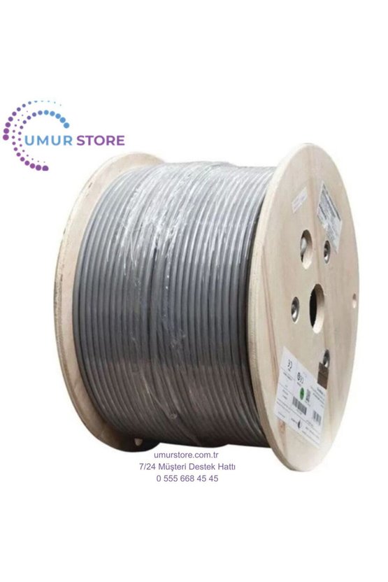 CAT5E Utp Bakır Lan Veri Kablosu 305MT 23 Awg Gri Pvc