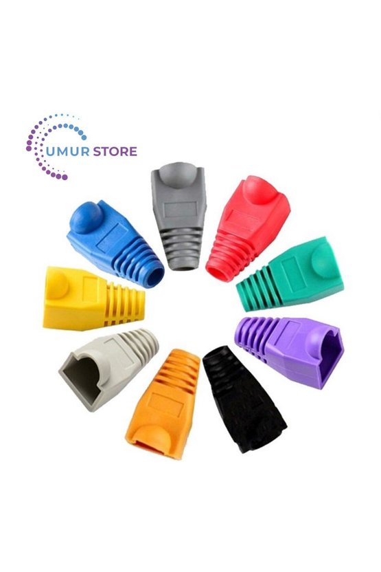 RJ45 Kılıf15 Adet-Cat6 CAT6E Cat5 CAT5E UYUMLURJ45 Siyah Kılıf RJ45 Cat5 Cat6 Kılıf