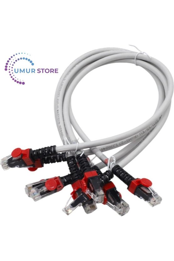 Cat6 Utp Lsoh 0,50 mt Gri Patch Cord ( 5li Paket )