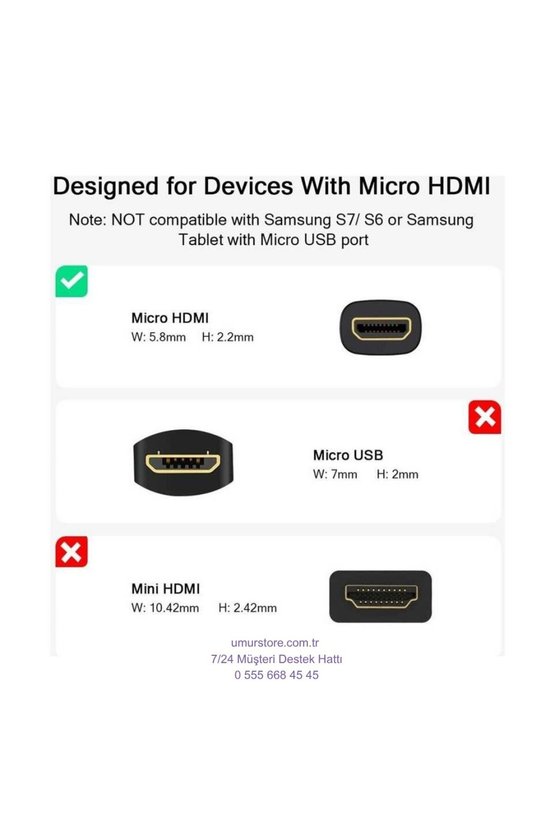Micro HDMI Kablo