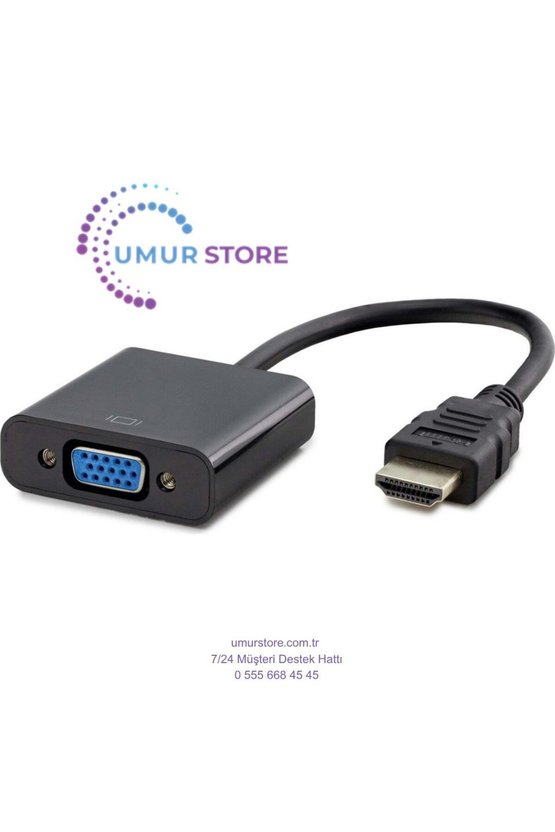 Çevirici HDMI To VGA Siyah Hadron HDX-2020