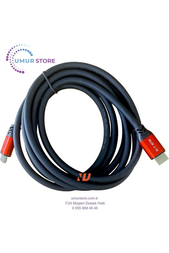4K Hdmi Kablo 2.0 Hızlı 3D Altın Uçlu - 1,5 Metre
