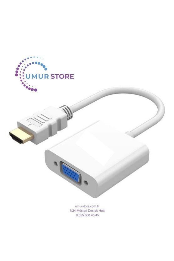 HDMI To VGA Dönüştürücü 1080P&60Hz