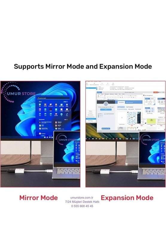 HDMI To VGA Dönüştürücü 1080P&60Hz