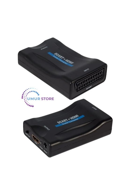 Scart To HDMI Av Video Tv Dönüştürücü Çevirici Adaptör Converter