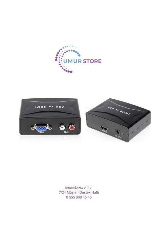 Vga To Hdmi Çevirici Dönüştürücü